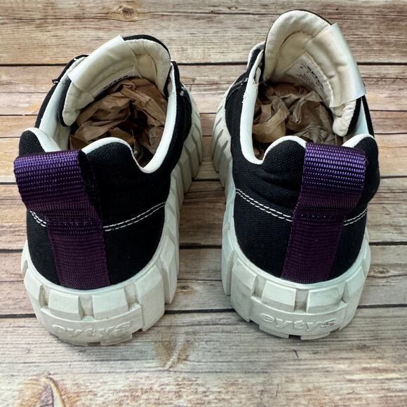 Eytys Womens 90s Style Black Chunky Sole Platform Y2K Sneakers 8.5 - Picture 5 of 10